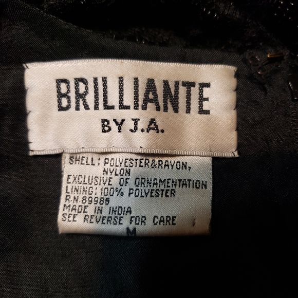 Womens Vintage BRILLIANTE By J.A. BEADED  DRESS~Formal~Dance~Evening~Size Medium - Picture 2 of 5